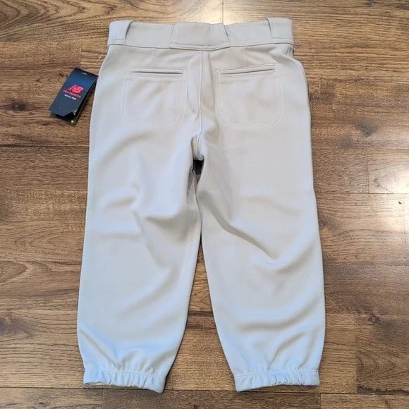 Boys New Balance gray baseball pants size M - Picture 2 of 3